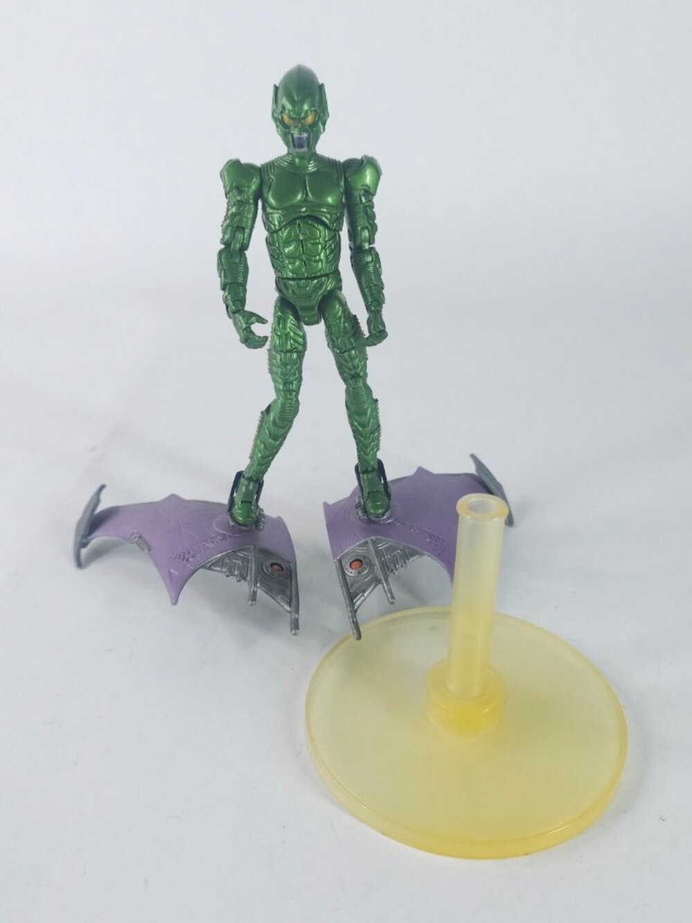 2002 Spider-Man Green Goblin Movie Action Figure Super Poseable With Glider